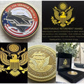 US NAVY USS ABRAHAM LINCOLN CVN-72 Coin With Retirement Award