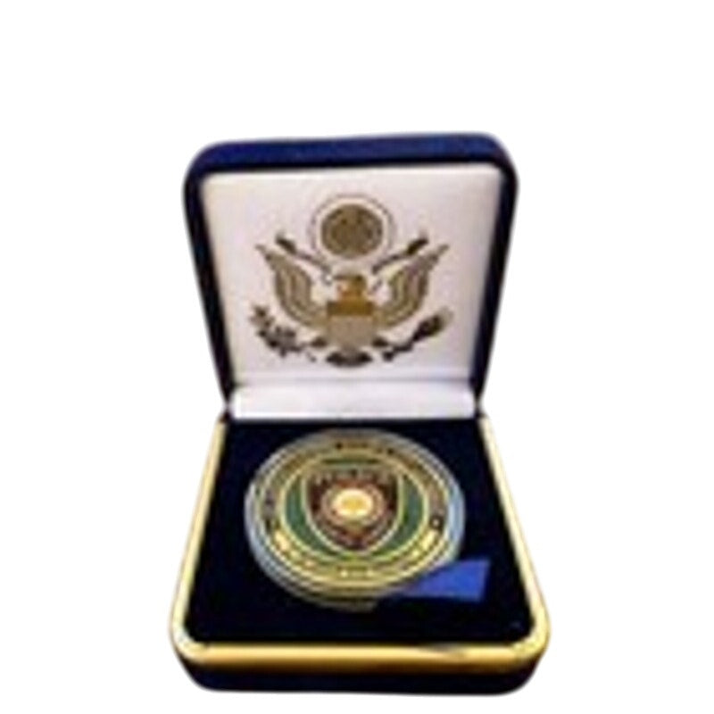 Department of Energy (DOE) Challenge Coin With Blue Velvet Case. Fast Shipping!