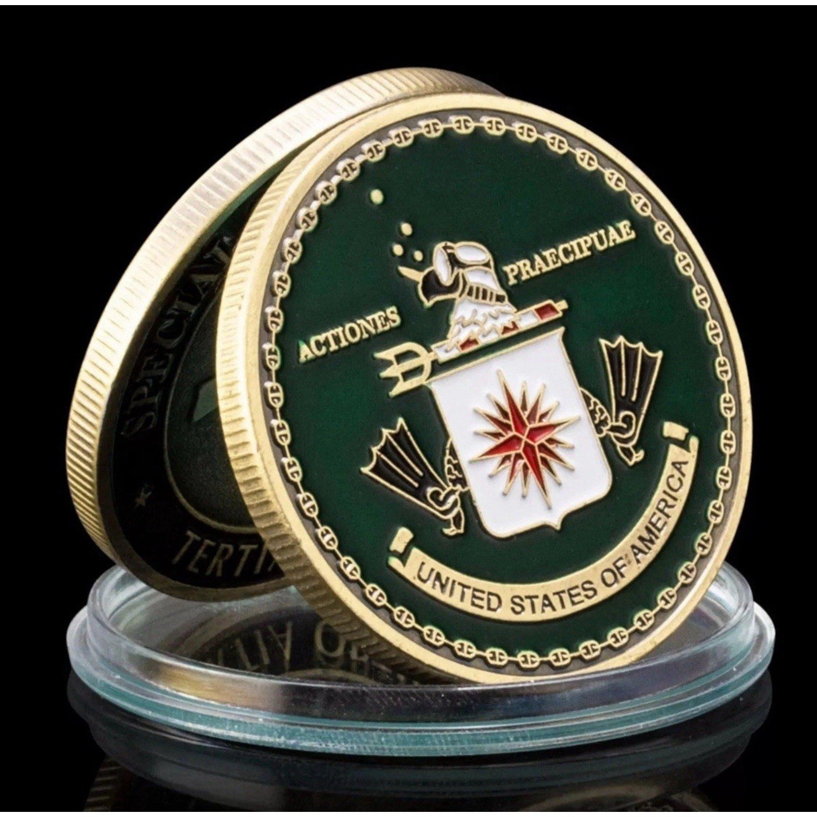 CIA SPECIAL OPERATIONS GROUP (SOG) Tertia Optio Challenge Coin USA