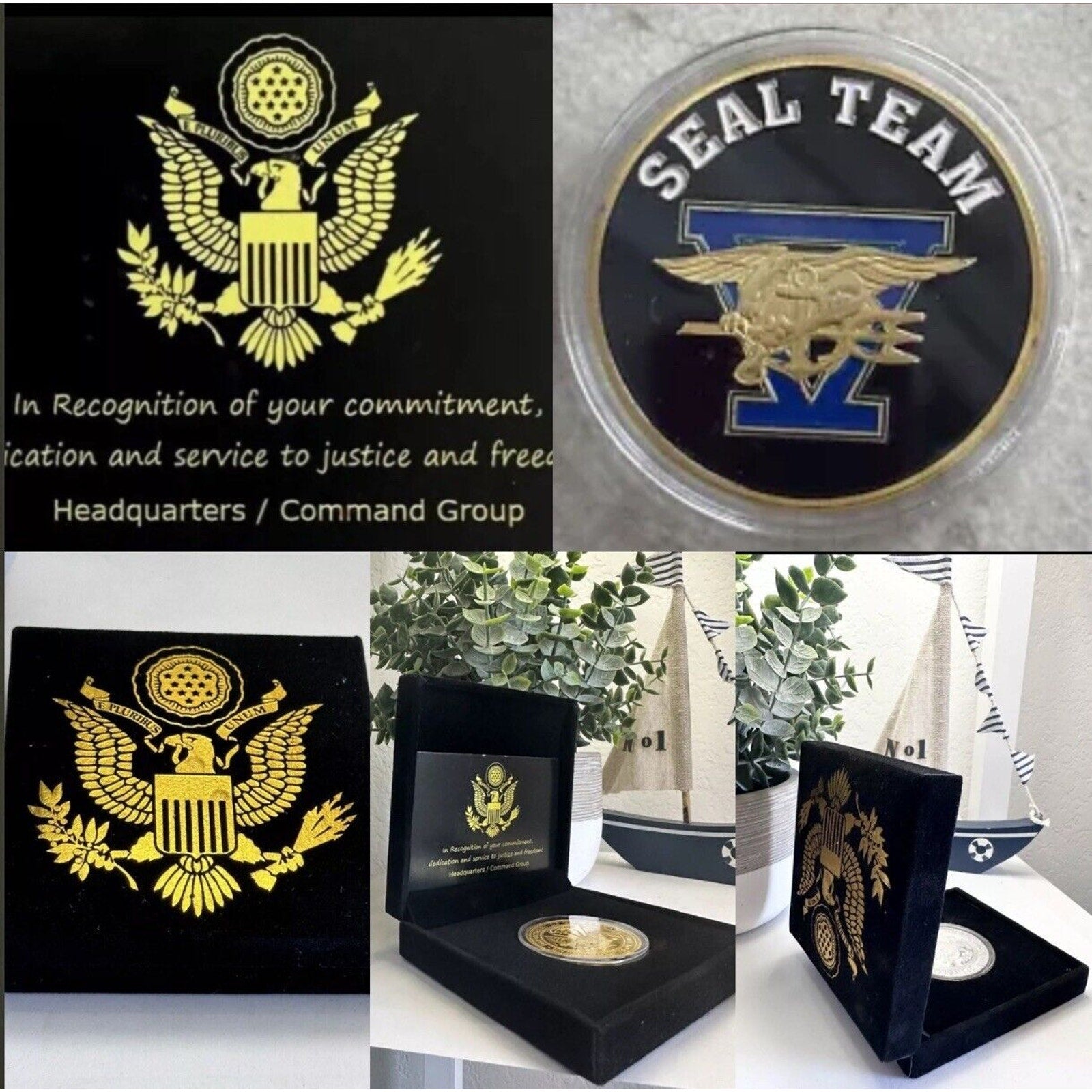US NAVY SEAL TEAM FIVE Challenge Coin USN