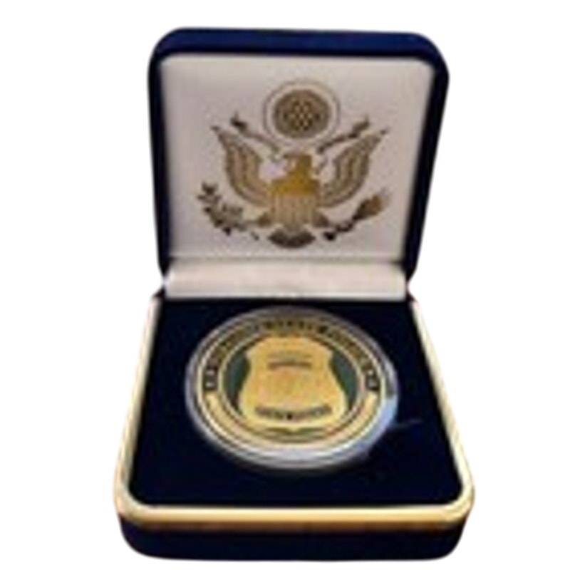 Department of Energy (DOE) Challenge Coin With Blue Velvet Case. Fast Shipping!