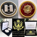 2pcs Army Rank Captain O-3 And Transportaion CORPS 1.5 CHALLENGE COINS