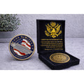 US NAVY - USS NIMITZ CVN-68 Challenge Coin With Velvet Case w/ Retirement Award