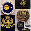 NATIONAL AERONAUTICS & SPACE ADMINISTRATION 'NASA' Coin W/Retirement Award