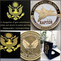 U S AIR FORCE F-22 RAPTOR Challenge Coin USAF