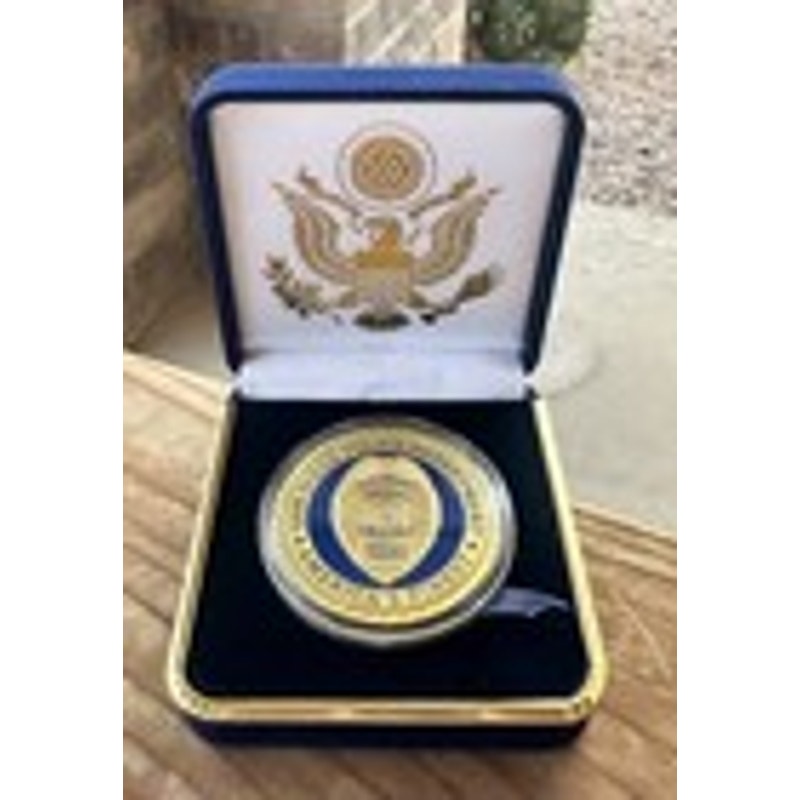 Department of Energy (DOE) Challenge Coin With Blue Velvet Case. Fast Shipping!