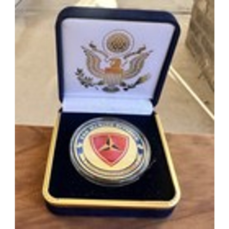 Department of Energy (DOE) Challenge Coin With Blue Velvet Case. Fast Shipping!