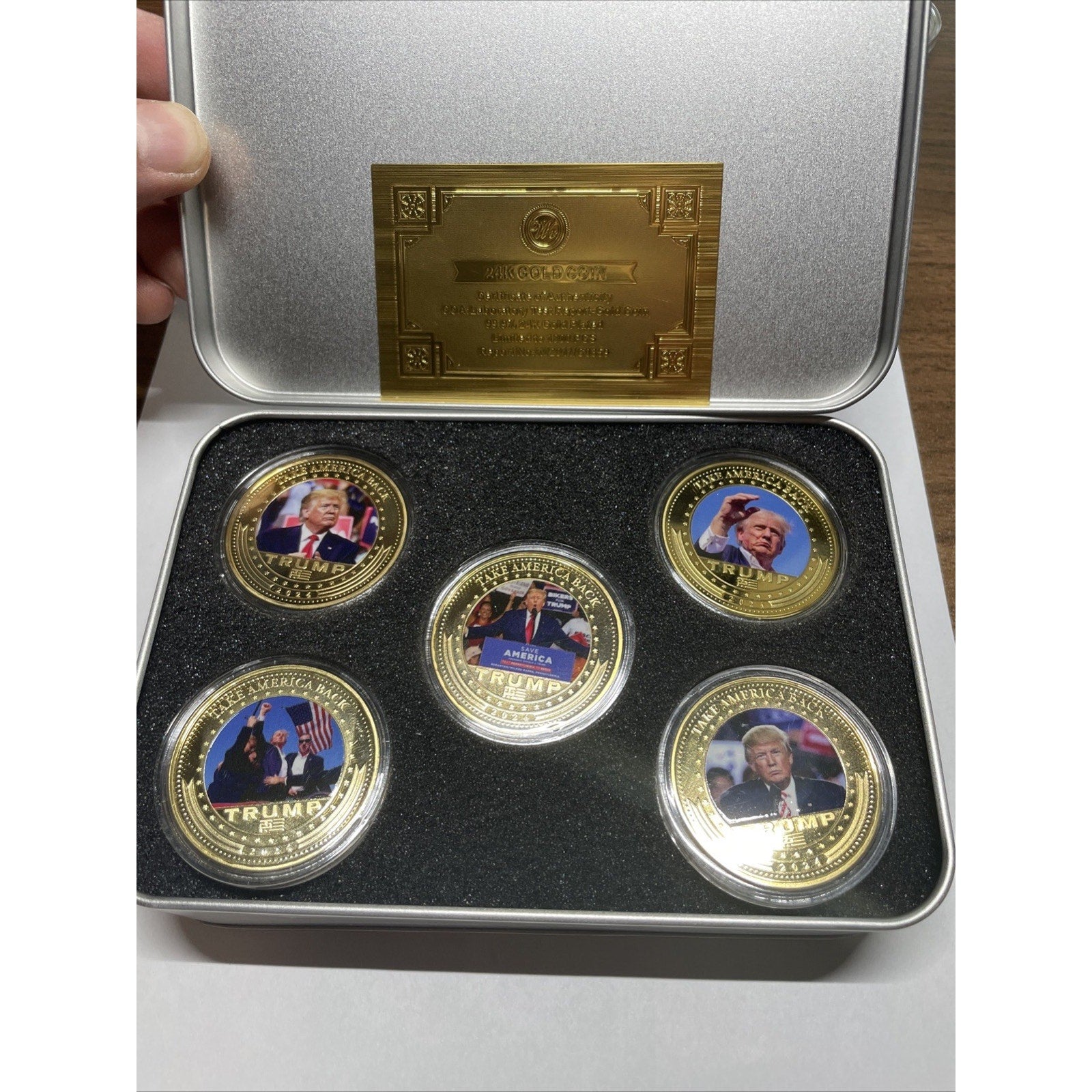 24k Gold Coin Donald Trump