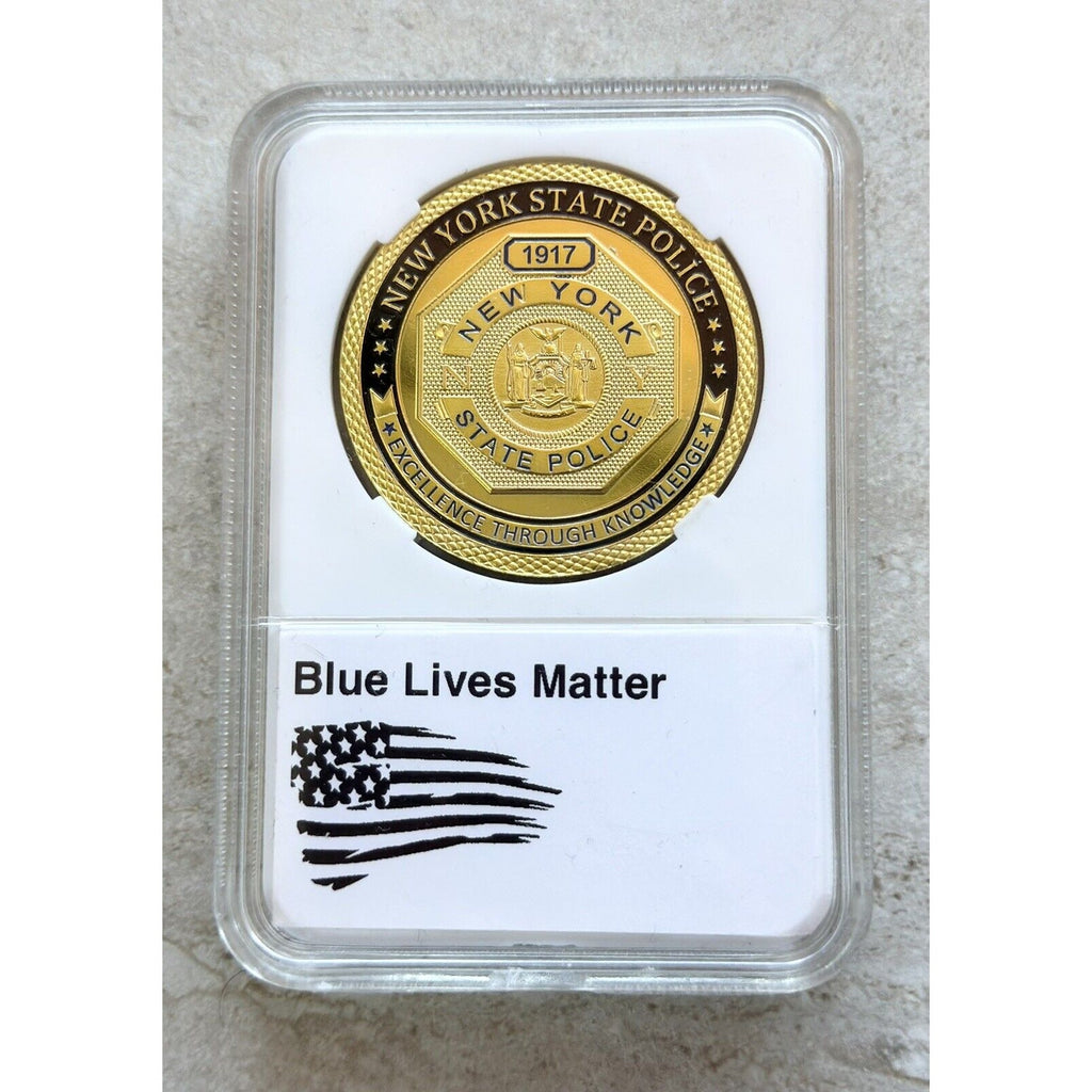 NEW YORK STATE POLICE Challenge Coin with Case