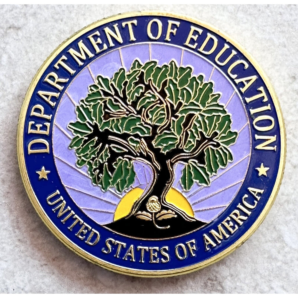 Department of Education Challenge Coin DOE With Retirement Award