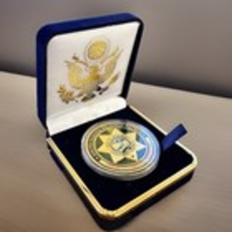 Department of Energy (DOE) Challenge Coin With Blue Velvet Case. Fast Shipping!