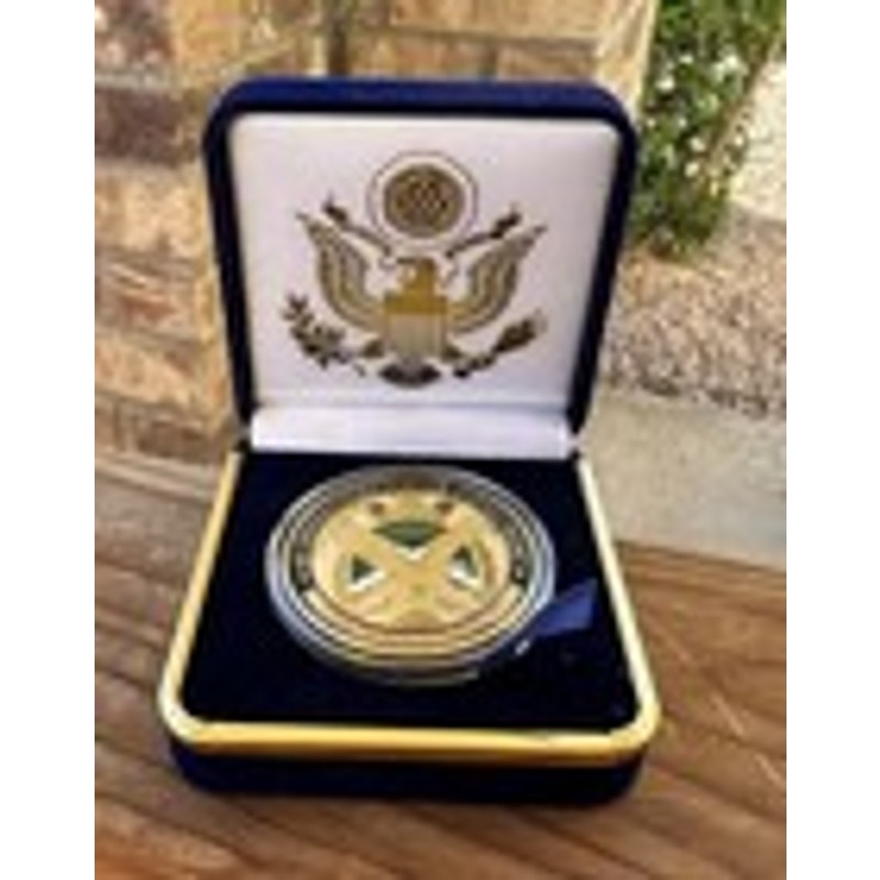 Department of Energy (DOE) Challenge Coin With Blue Velvet Case. Fast Shipping!