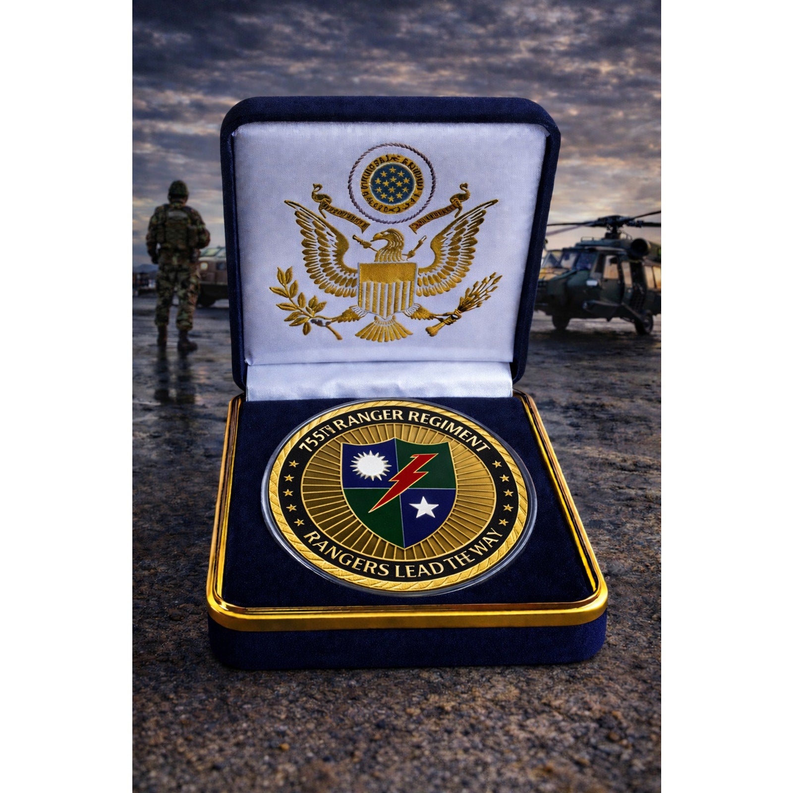 US ARMY 75th Ranger Regiment Challenge Coin ·FAST SHIPPING· ·NEW·