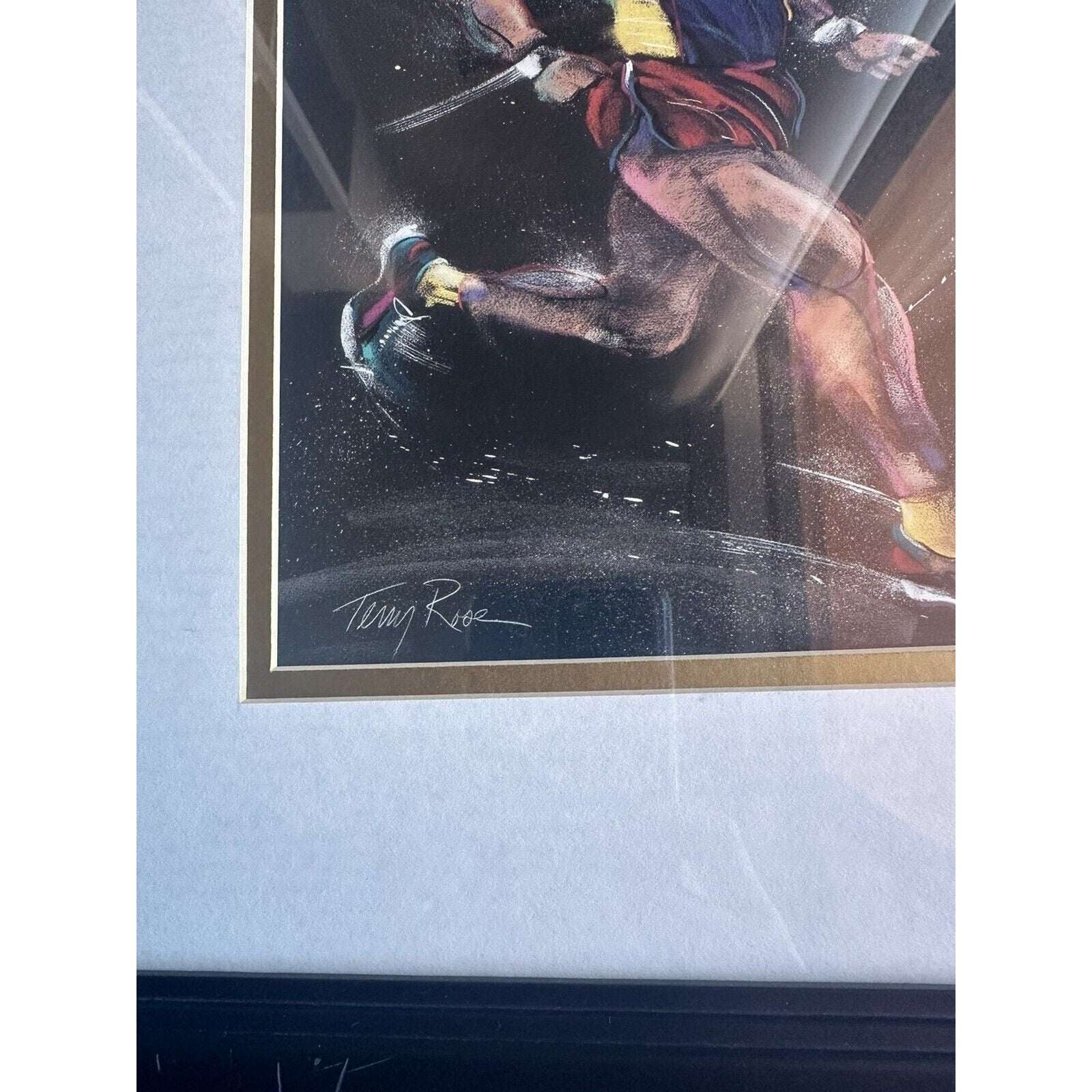 Terry Rose "The Joy of Running" Signed & Framed Art Print 1991 Limited Edition