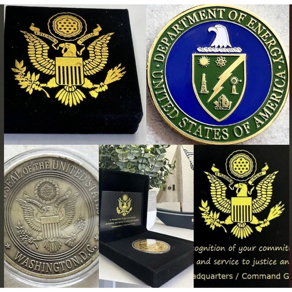 2 pcs DOE US Department of ENERGY US Government Challenge Coin - USA