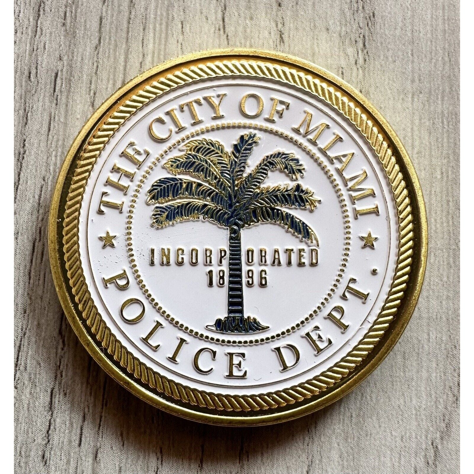 CITY OF MIAMI Police Dept. Challenge Coin USA