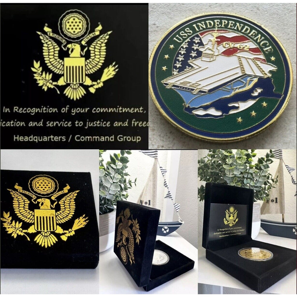 US NAVY - USS INDEPENDENCE CV-62 Challenge Coin -USN