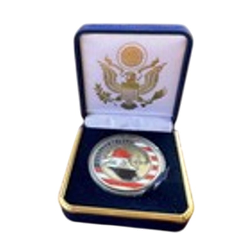 Department of Energy (DOE) Challenge Coin With Blue Velvet Case. Fast Shipping!