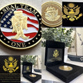 US NAVY SEAL TEAM ONE Challenge Coin With Retirement Award