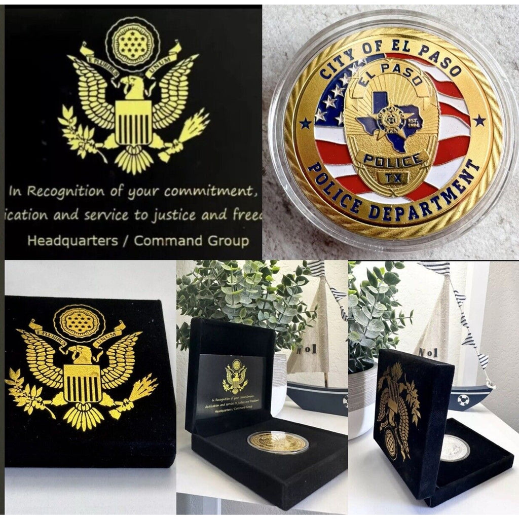 CITY OF EL PASO TEXAS PD POLICE DEPARTMENT Office Department CHALLENGE COIN