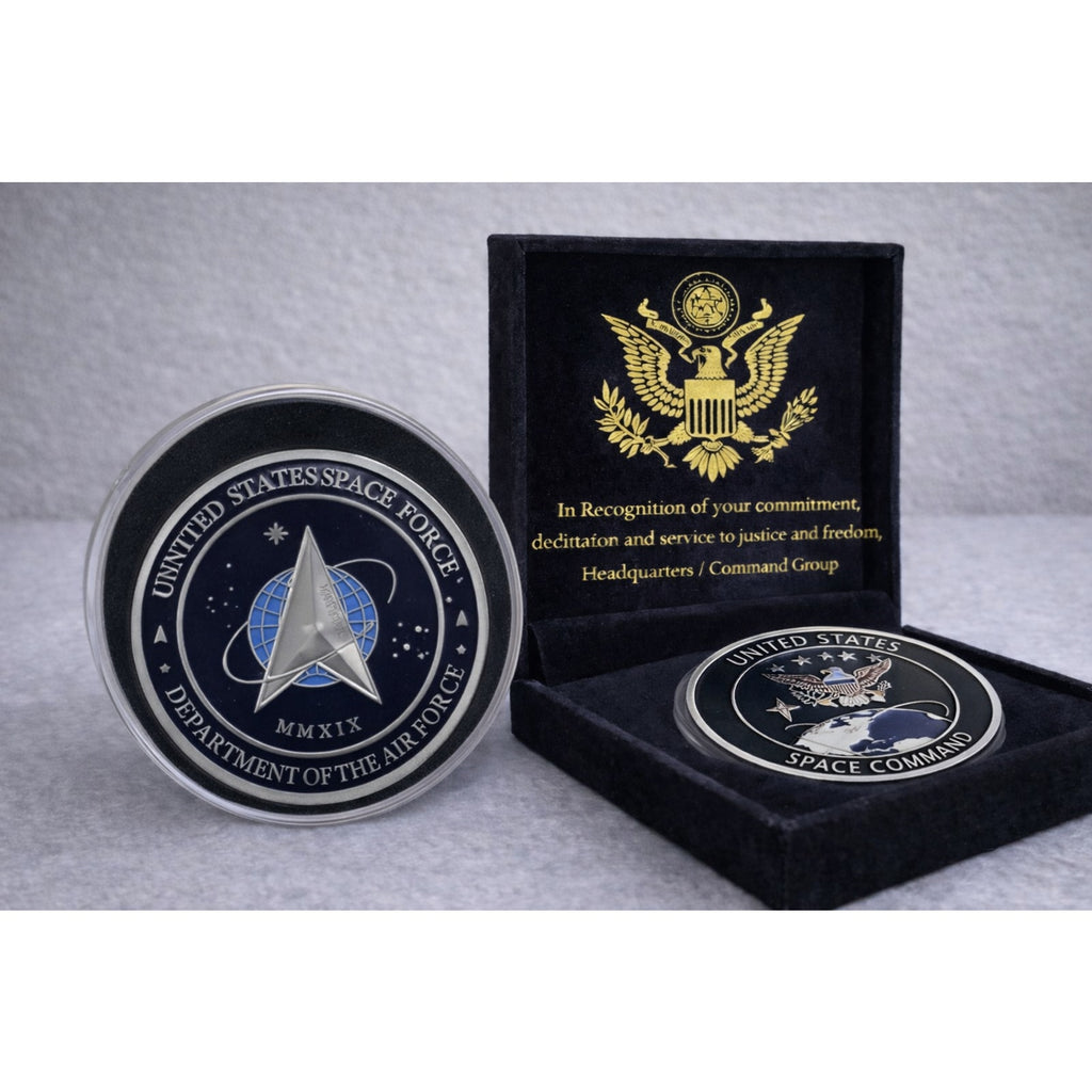 United State AIR FORCE SPACE COMMAND Challenge Coin Archivement Arward
