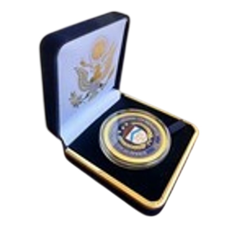 Department of Energy (DOE) Challenge Coin With Blue Velvet Case. Fast Shipping!
