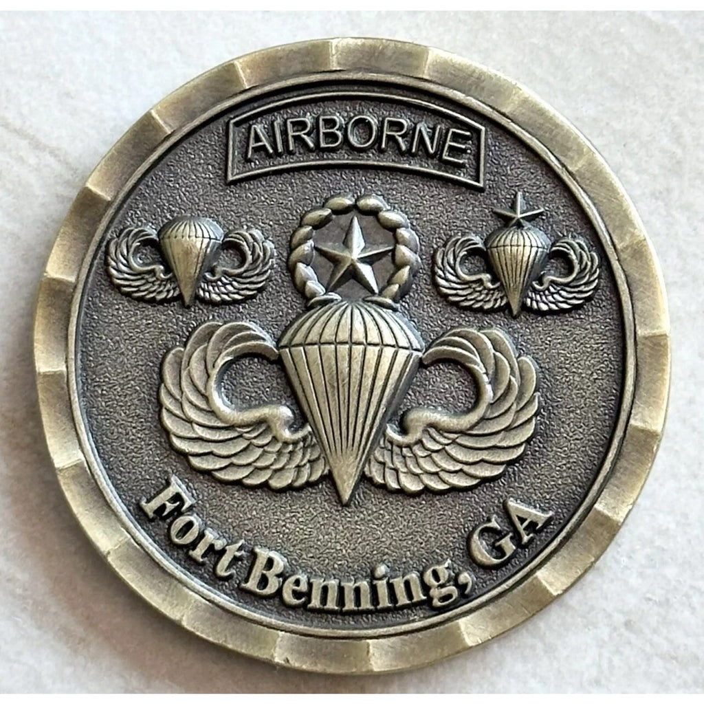 2pcs Army Rank 2LT 2nd O-1 And 1st Battalion 507 Infantry Combat Jump Wings
