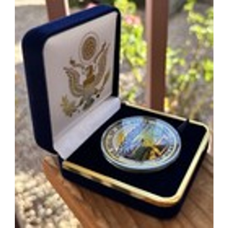 Department of Energy (DOE) Challenge Coin With Blue Velvet Case. Fast Shipping!