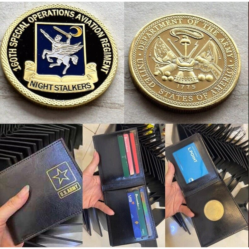 160th Special Operations Aviation RGT US Army W/ Credential coin holder wallet