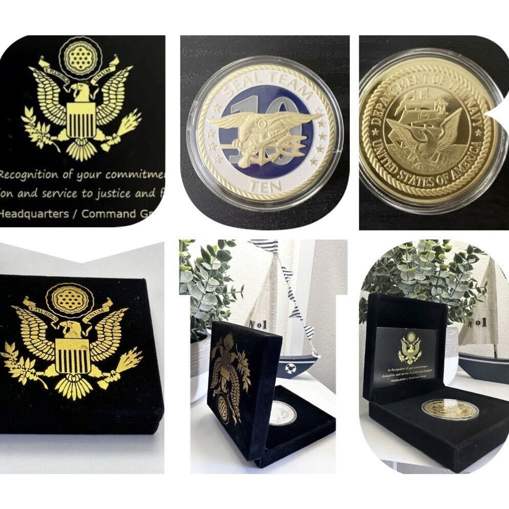 US Navy - Navy SEAL Team Ten 10 Challenge Coin USN