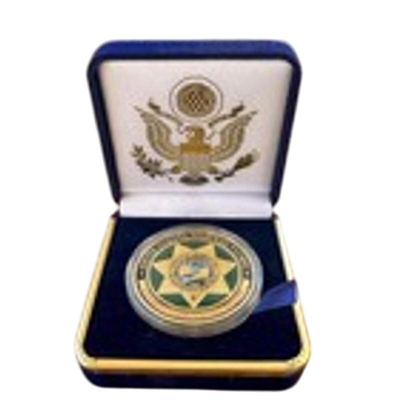 Department of Energy (DOE) Challenge Coin With Blue Velvet Case. Fast Shipping!