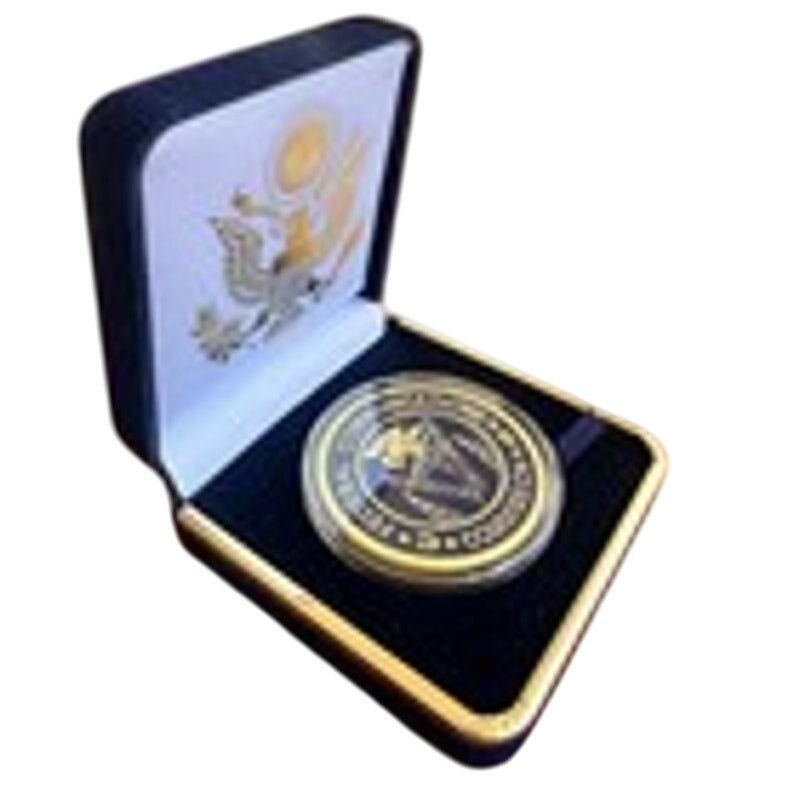 Department of Energy (DOE) Challenge Coin With Blue Velvet Case. Fast Shipping!