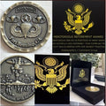 US Army Special Forces Airborne Challenge Coin Retirement Award