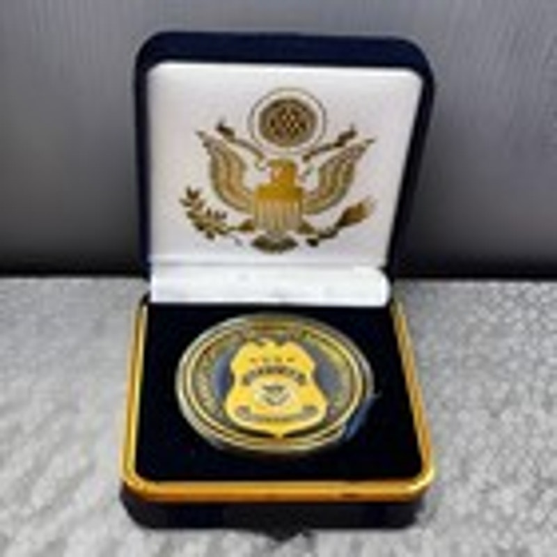 Department of Energy (DOE) Challenge Coin With Blue Velvet Case. Fast Shipping!