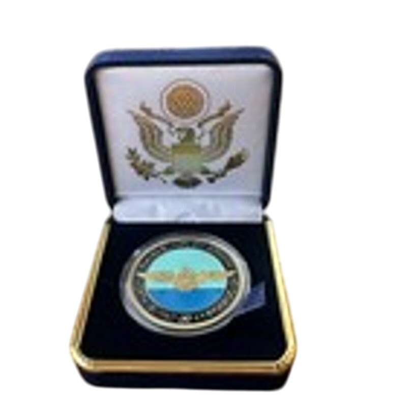 Department of Energy (DOE) Challenge Coin With Blue Velvet Case. Fast Shipping!