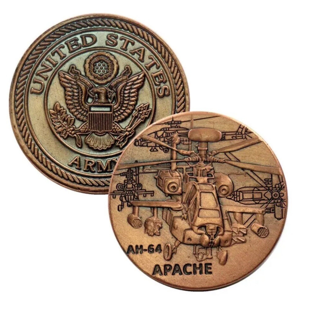 U.S. Army Aviation Warrant Officer 4 AH-64 Apache Aviator Set Of 2 Coins