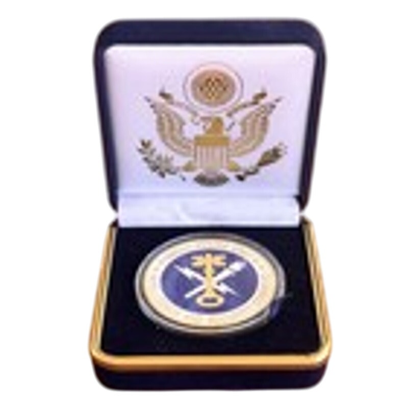 Department of Energy (DOE) Challenge Coin With Blue Velvet Case. Fast Shipping!