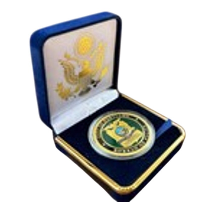 Department of Energy (DOE) Challenge Coin With Blue Velvet Case. Fast Shipping!