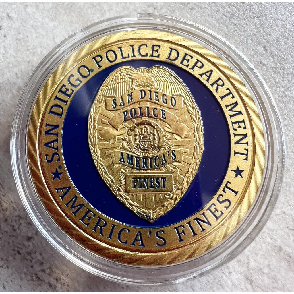 SAN DIEGO Police Department "America's Finest" St Michael w/ Retirement Award