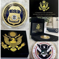 US Immigrations Customs Protection Enforcement Coin With Retirement Award