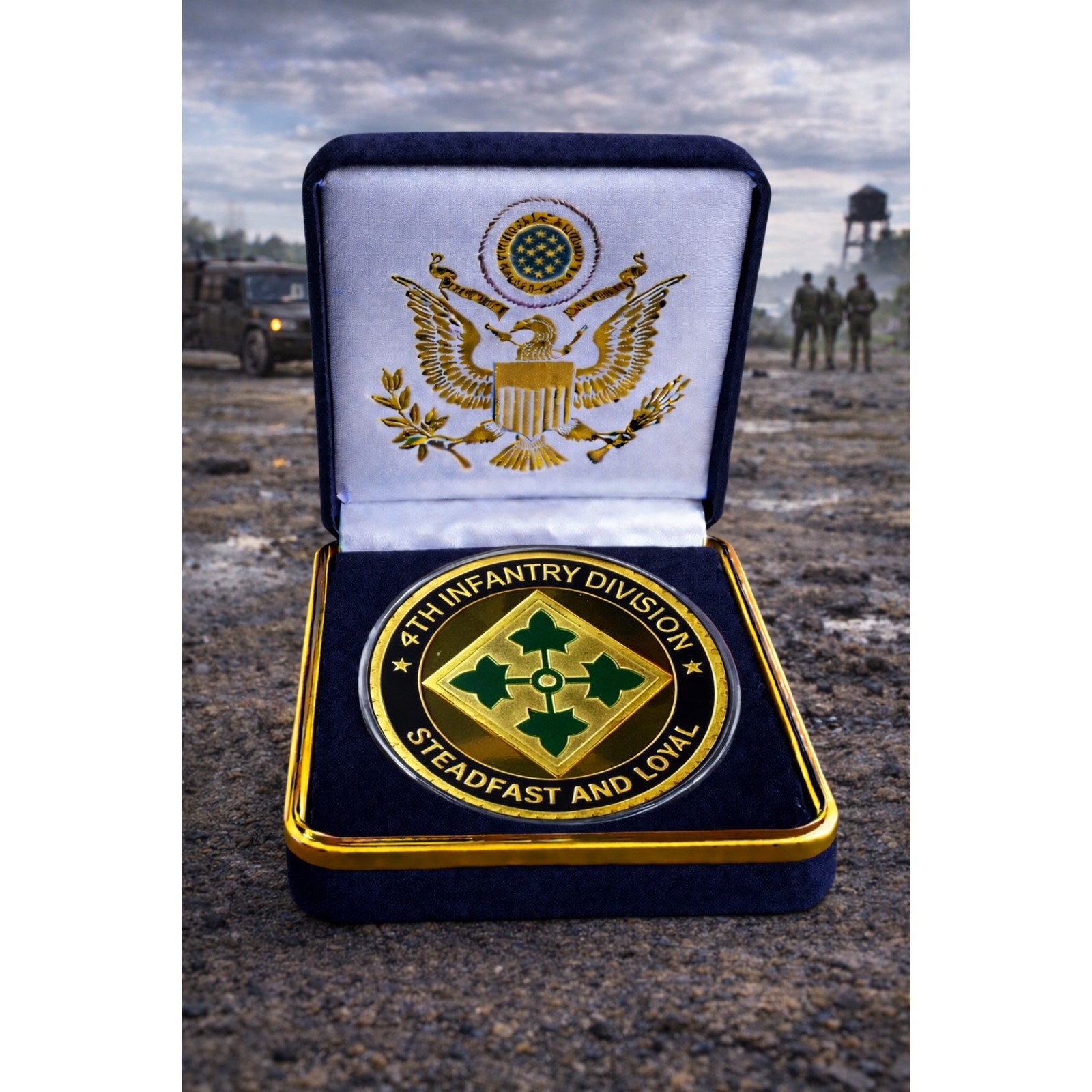 U.S. Army 4th Infantry Division Challenge Coin ·FAST SHIPPING· ·NEW·