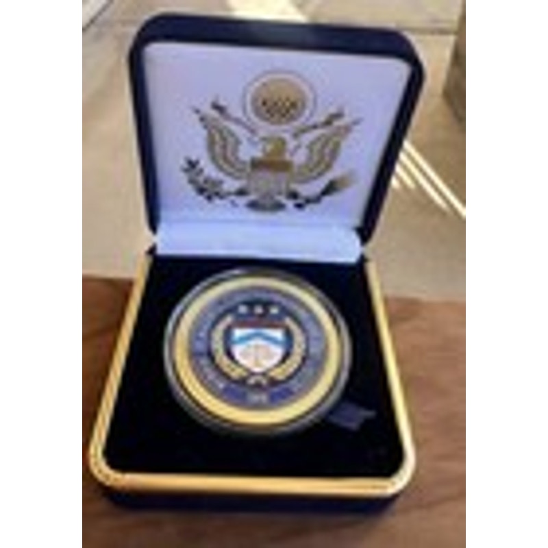 Department of Energy (DOE) Challenge Coin With Blue Velvet Case. Fast Shipping!