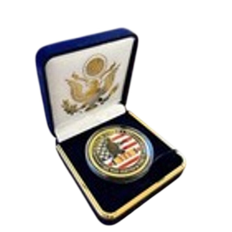 Department of Energy (DOE) Challenge Coin With Blue Velvet Case. Fast Shipping!