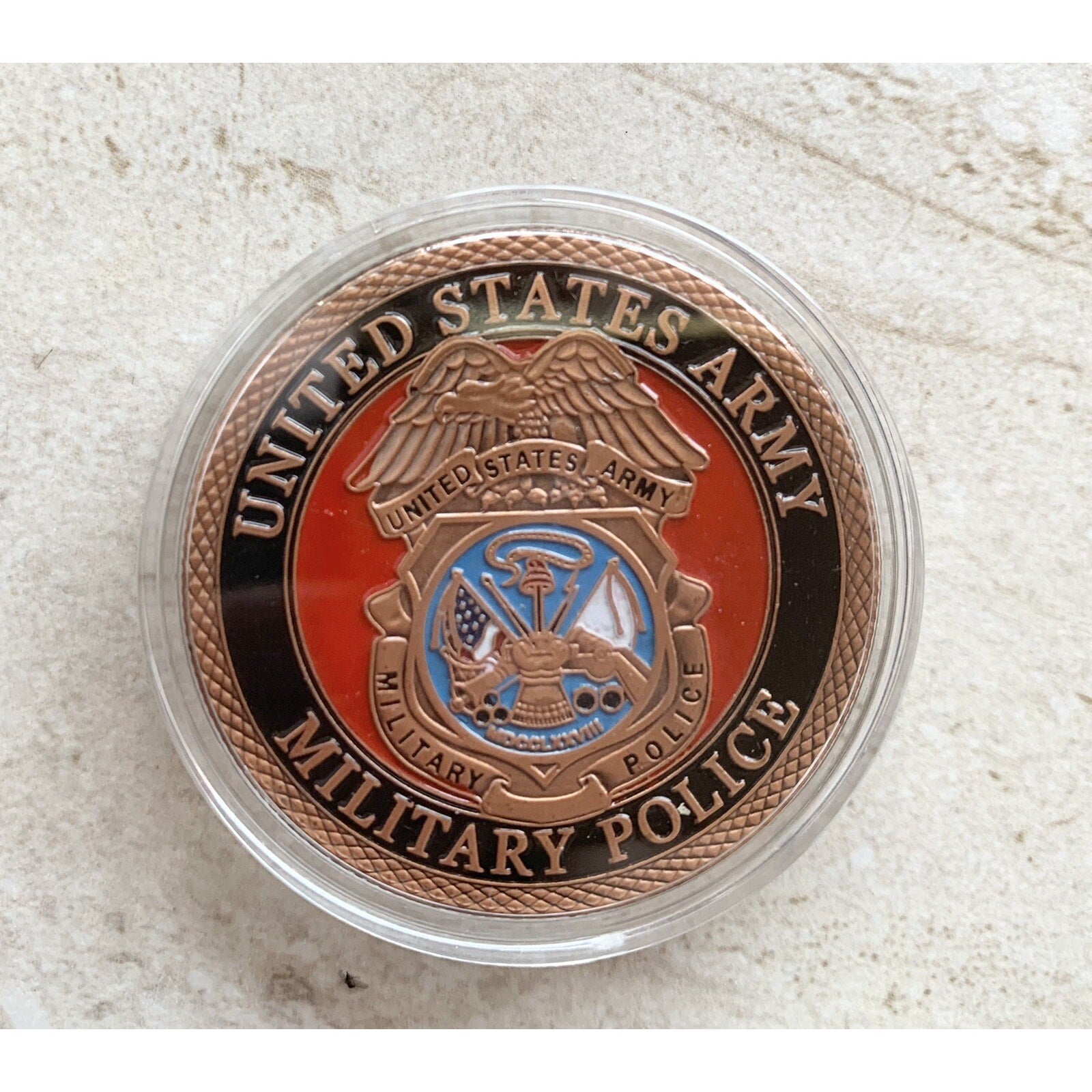 MP-Military Police Office Department Agent -Army With Retirement Award