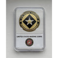 US MARINE CORPS 6th MARINE REGIMENT Challenge Coin With Case OFFICIAL LIC 23125