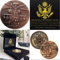 U.S. ARMY Aviation AH-64 APACHE, CHALLENGE COIN With Retirement Award