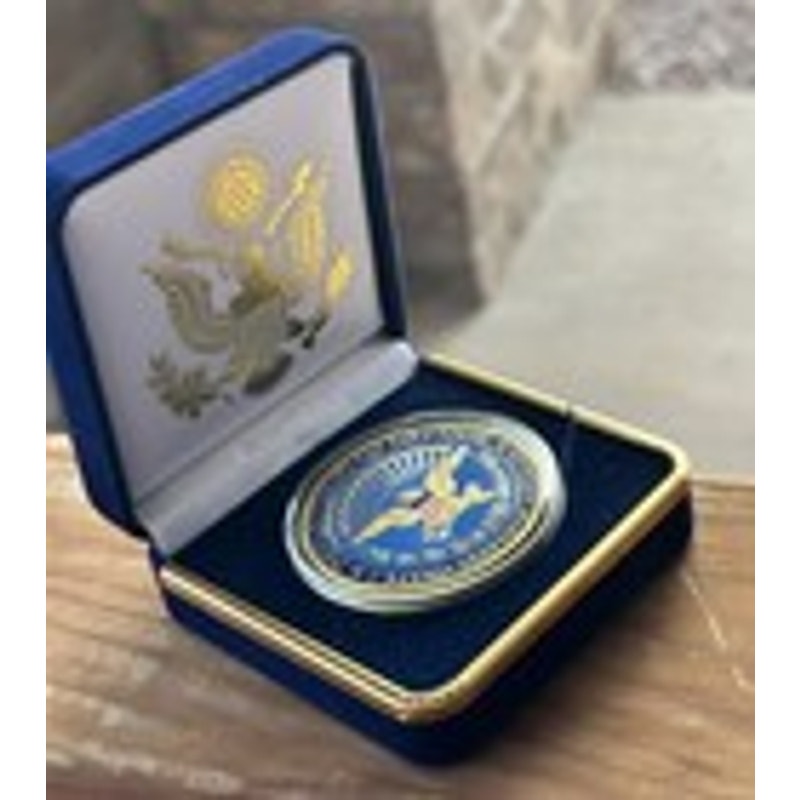Department of Energy (DOE) Challenge Coin With Blue Velvet Case. Fast Shipping!