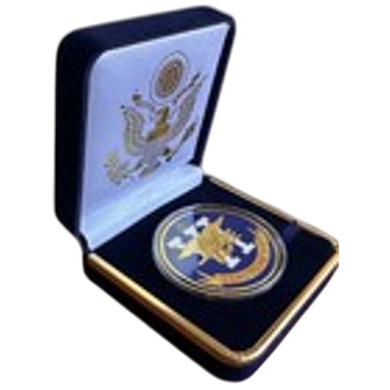 Department of Energy (DOE) Challenge Coin With Blue Velvet Case. Fast Shipping!