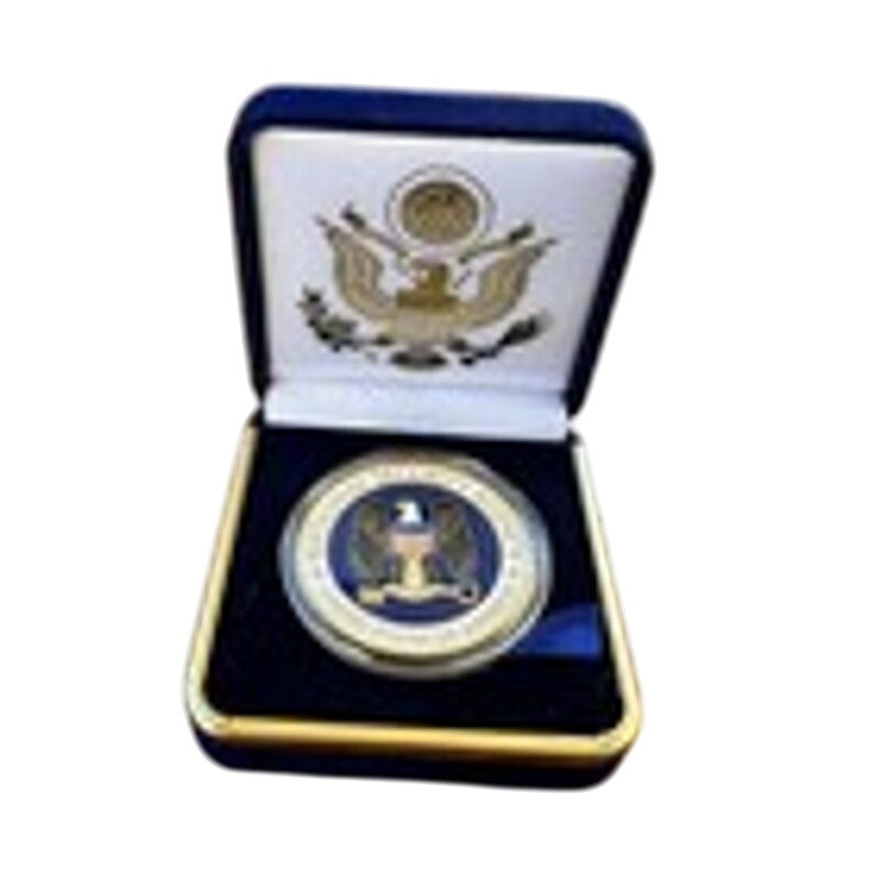Department of Energy (DOE) Challenge Coin With Blue Velvet Case. Fast Shipping!
