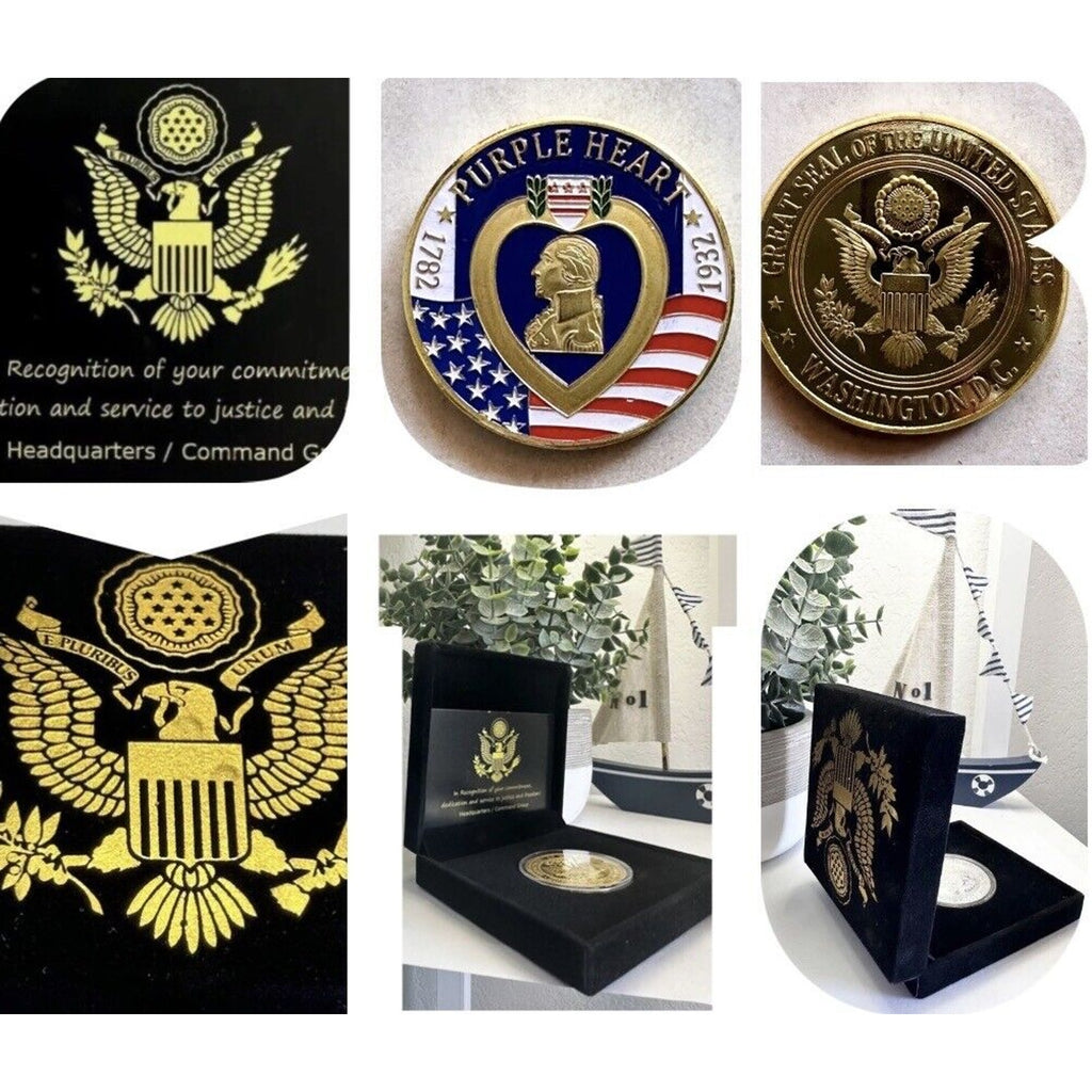 PURPLE HEART RECIPIENT Challenge Coin USA